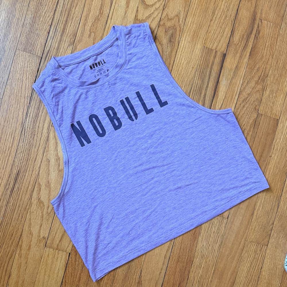 NOBULL Women's Lavender Purple Cropped Muscle Tank